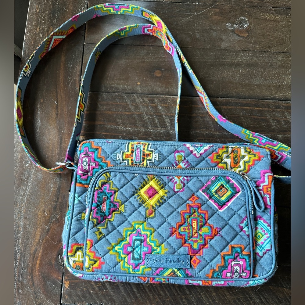 Vera Bradley Little Hipster RFID Crossbody Purse in Painted Medallions